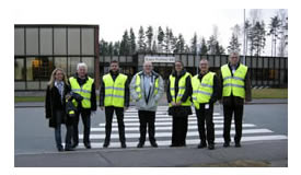 Letmetal-Styregruppen (i gule veste).